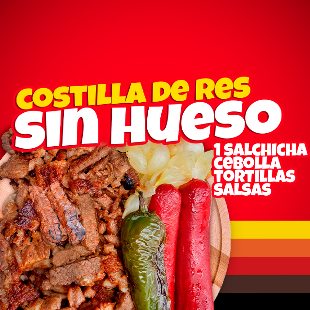 1 Kg. Costilla de Res Sin Hueso